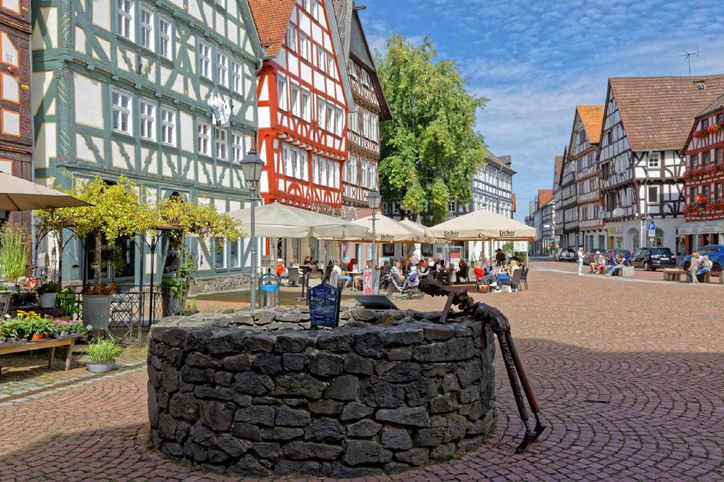 Gr&uuml;nberg Hessen Marktplatz